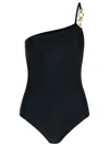 Lanvin Black Swimsuit In Polyamide Blend In Black