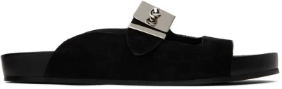 LANVIN BLACK TINKLE SANDALS