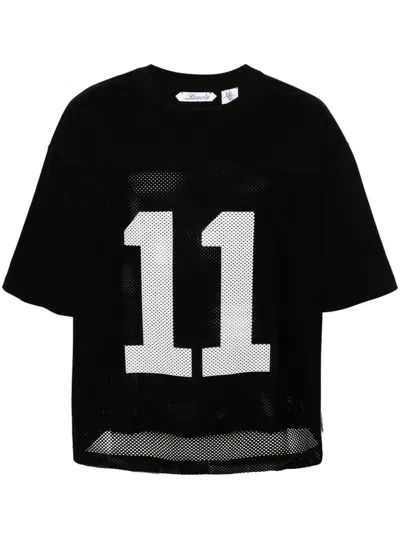 Lanvin Black Unisex Printed Baseball T-shirt For Men