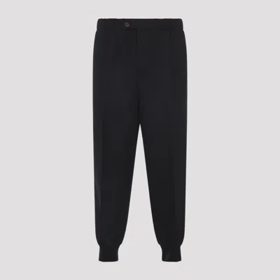 Lanvin Black Virgin Wool Track Pants