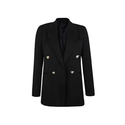 Lanvin Black Virgin Wool Women's Blazer