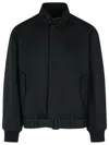 Lanvin Wool Twill Casual Jacket In Black