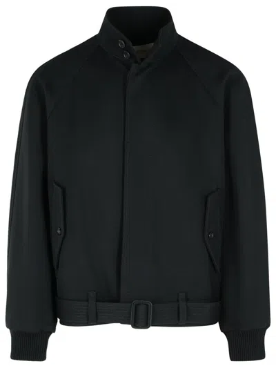 Lanvin Belted Jacket In Black