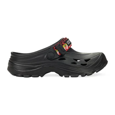 LANVIN BLACK X SUICOKE MOK MOCASSINS CURB SLIDES