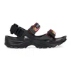 Lanvin Black X Suicoke Wave Curb Sandals In Black