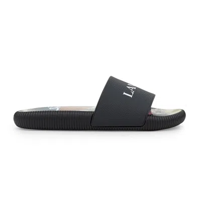 Lanvin Black/multicolor Arpege Slides