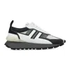Lanvin Black/white Bumpr Sneakers In White