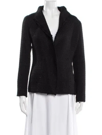 Pre-owned Lanvin Blazer In Black