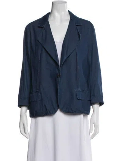 Pre-owned Lanvin Blazer In Blue