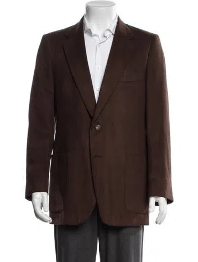 Pre-owned Lanvin Blazer In Brown