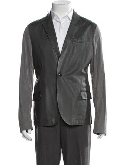 Pre-owned Lanvin Blazer In Green