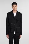 Lanvin Single-breasted Blazer In Noir