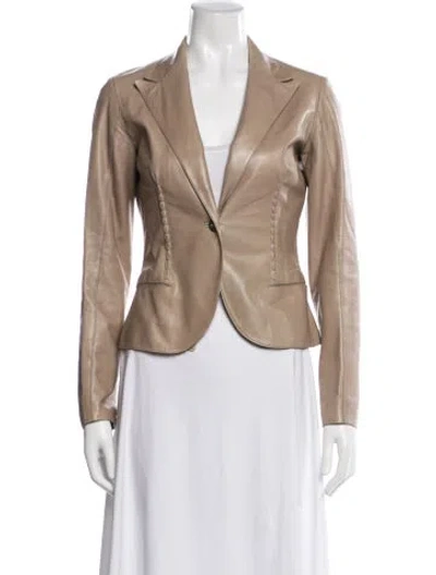 Pre-owned Lanvin Blazer In Neutral