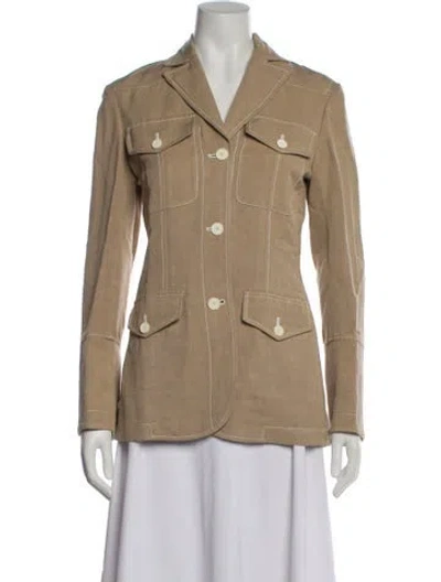 Pre-owned Lanvin Blazer W/ Tags In Neutral