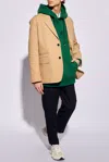 Lanvin Blazer With Notch Lapels In Beige