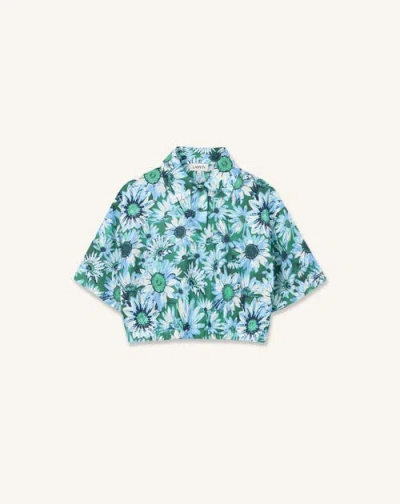 Lanvin Kids'  Blouse Collar Shirt In Green