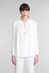 Lanvin Blouse In Beige Polyester In White