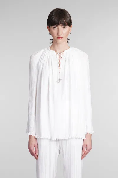 Lanvin Blouse In Beige Polyester In White