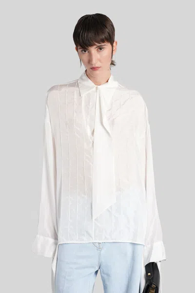 Lanvin Blouse In Beige Silk In Neutral