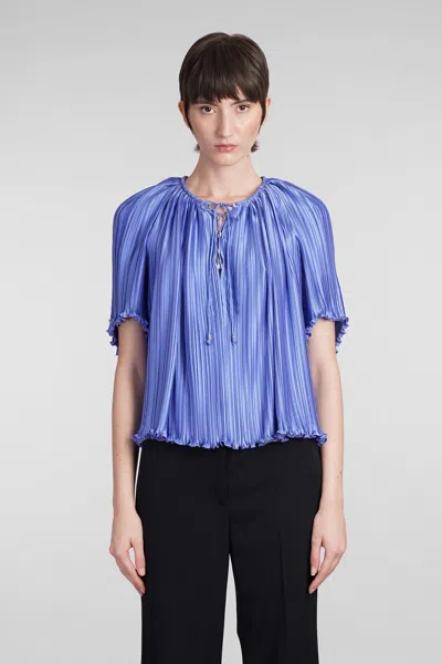 Lanvin Blouse In Blue Polyester