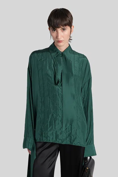 Lanvin Blouse In Green Silk