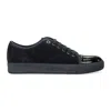 Lanvin Dbb1 Leather And Suede Sneakers In Black