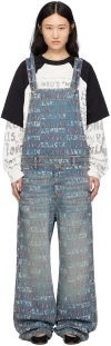 Lanvin Blue Future Edition Denim Overalls In Light Blue