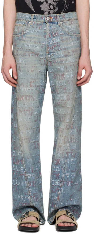 Lanvin Blue Future Edition Jeans In Light Blue 22