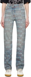 Lanvin Blue Future Edition Jeans In Light Blue