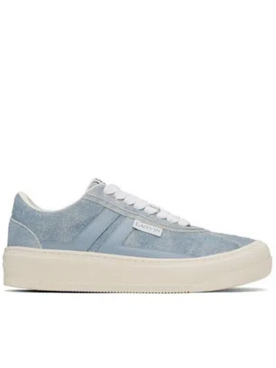 LANVIN LANVIN BLUE LEATHER SNEAKER