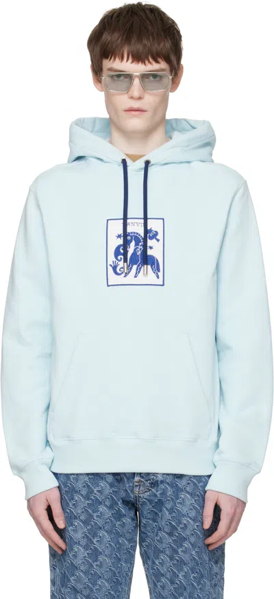 Lanvin Lunar Year Of The Horse Hoodie In Blue