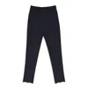 Lanvin Blue New Straight Leg Trousers In Black