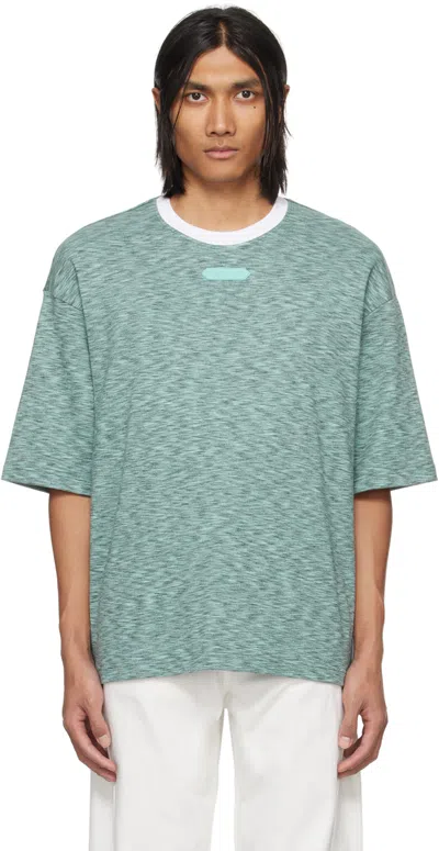 Lanvin Blue Patch T-shirt In 474 Bottle