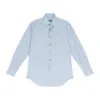 Lanvin Blue Popeline Gamme Claire Button-down Shirt In Blue