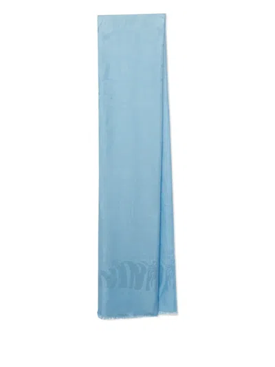Pre-owned Lanvin Blue Scarf