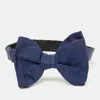 Lanvin Blue Silk Classic Bow Tie In Blue