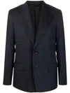 Lanvin Wool Button-fastening Blazer Dart Detailing In Blue