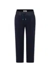 Lanvin Blue Trousers For Boy With Logo In Blue