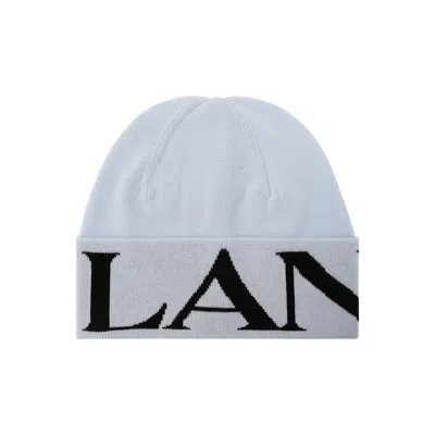 Lanvin Blue Virgin Wool Women's Beanie