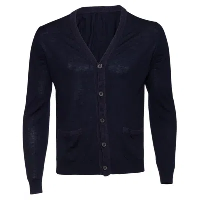Pre-owned Lanvin , Blue Wool Cardigan