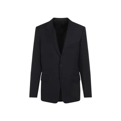 Lanvin Single Breasted Tailored Jacket 52 In Black