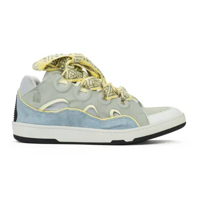 Lanvin Blue/green Curb Sneakers