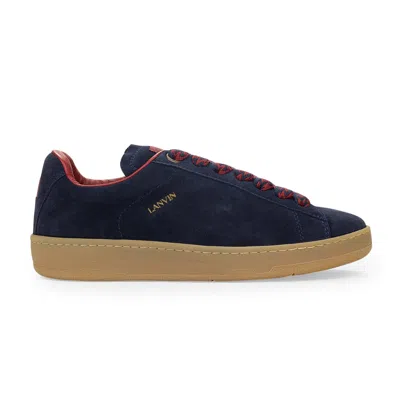 Lanvin Blue/red Basses Curb Lite Sneakers