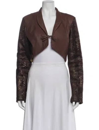 Pre-owned Lanvin Bolero In Brown