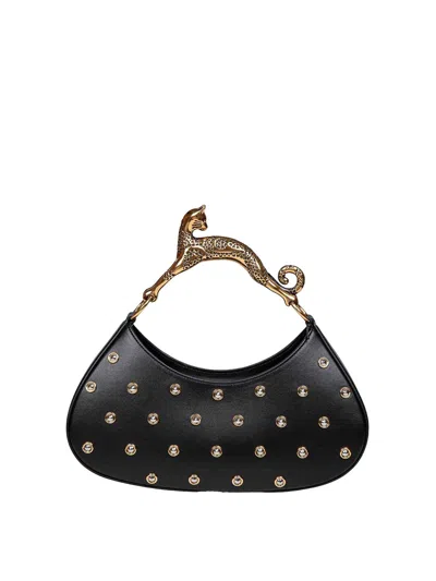 Lanvin Large Cat Hobo Bag In Negro