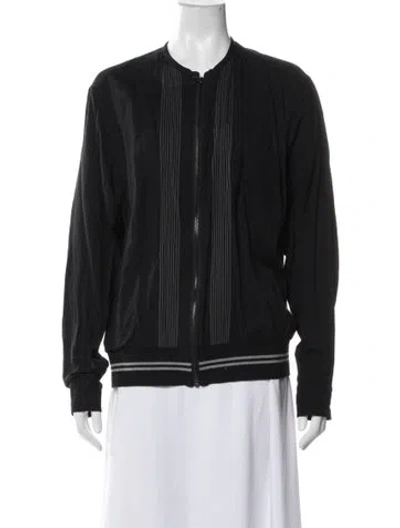 Pre-owned Lanvin Bomber Jacket In Black