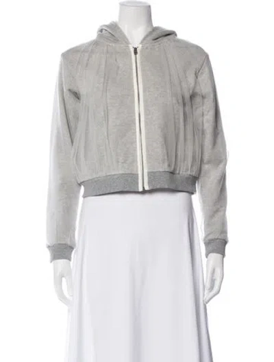 Pre-owned Lanvin Bomber Jacket In Gray