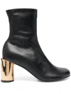 Lanvin 75mm Heel Ankle Boots In Black
