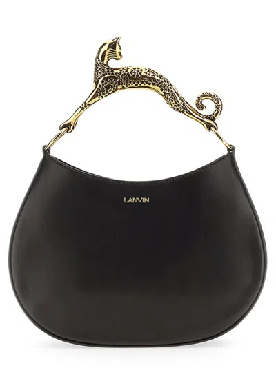 Lanvin Borsa Hobo "cat" In Black