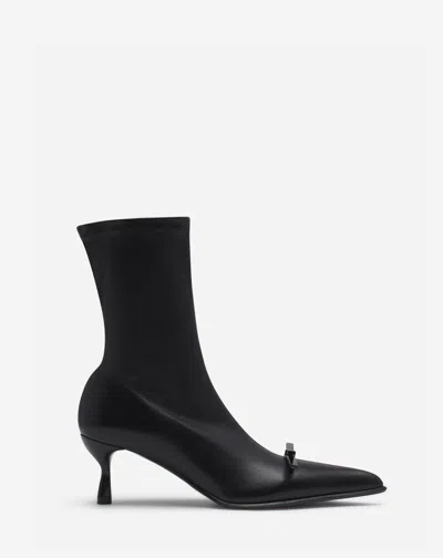 Lanvin Bottines  Bow En Cuir Pour Femme In Noir